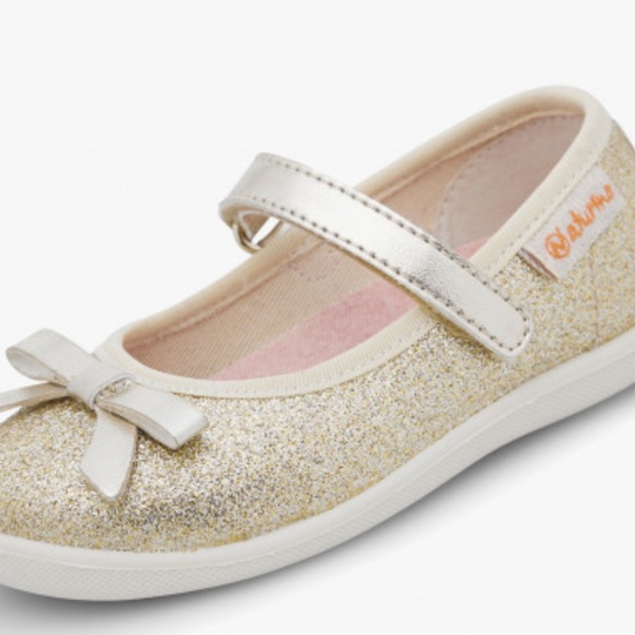 NWT NATURINO CLARIES 2 Glittered leather ballerinas in Platinum - Picture 5 of 15